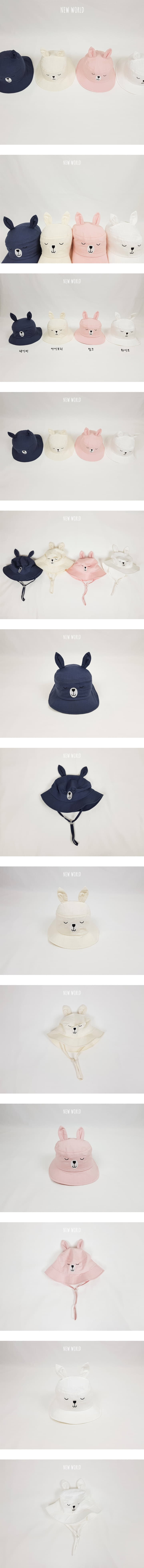 New World - Korean Children Fashion - #fashionkids - Sleeping Rabbit Bucket Hat