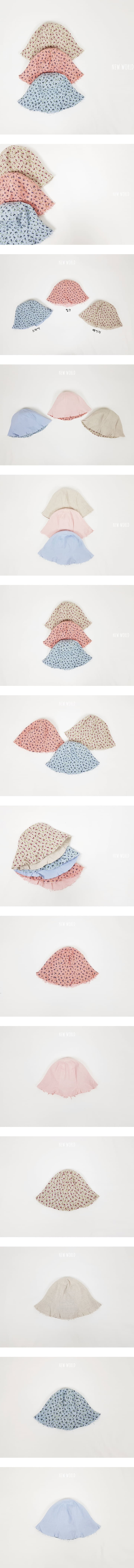 New World - Korean Children Fashion - #prettylittlegirls - Flower Reversible Bucket Hat