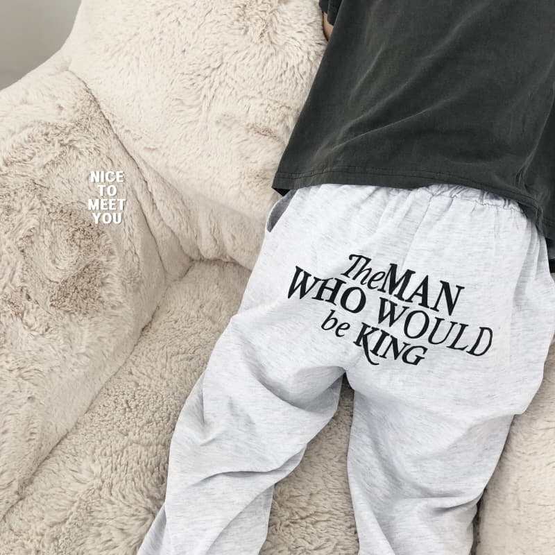 Nice To Meet You - Korean Children Fashion - #childrensboutique - Kings Pants - 3