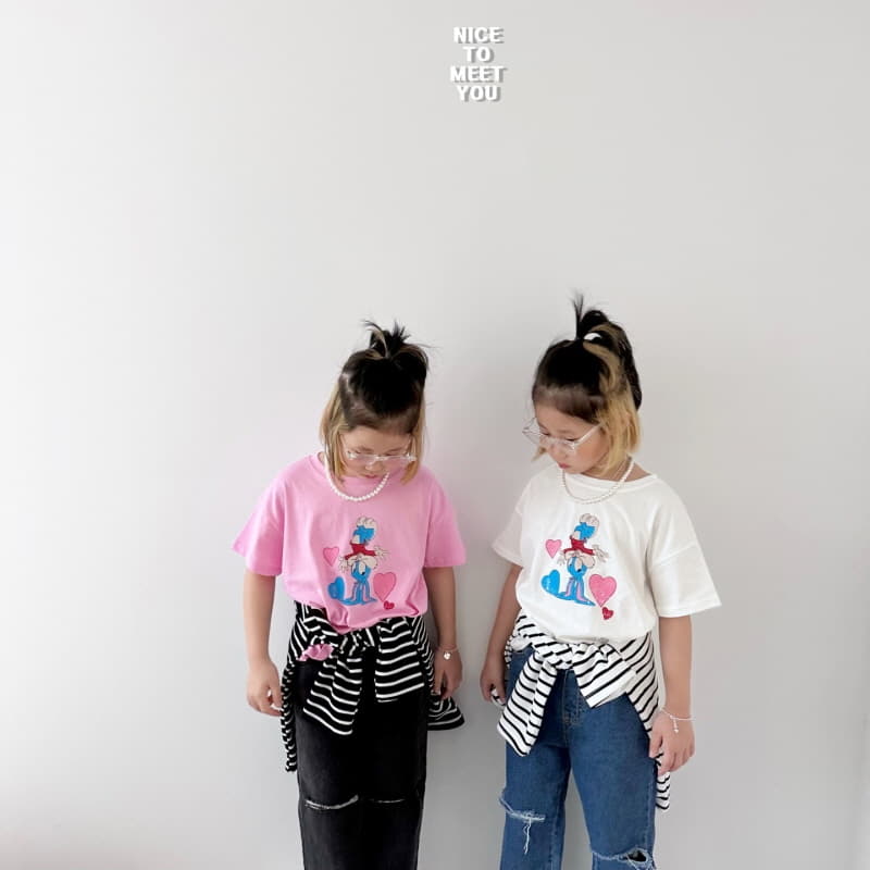 Nice To Meet You - Korean Children Fashion - #designkidswear - Rabbit TEe