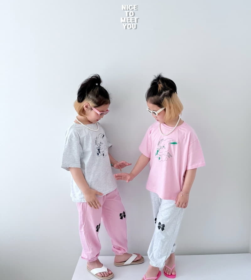 Nice To Meet You - Korean Children Fashion - #discoveringself - Joy Rabbit Tee - 3