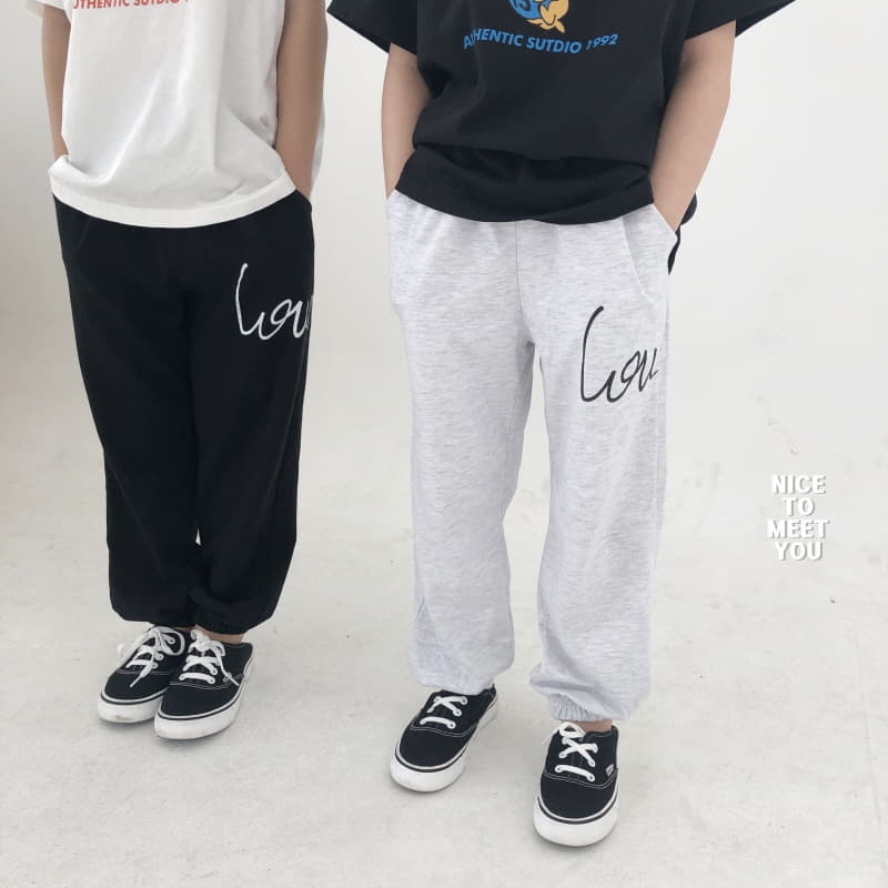 Nice To Meet You - Korean Children Fashion - #fashionkids - Love Pants - 2