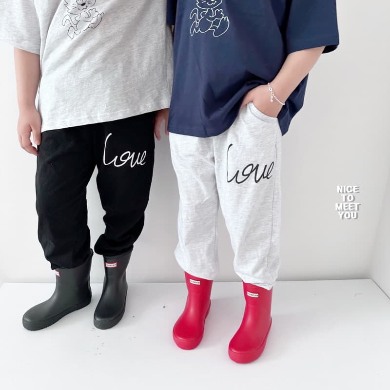 Nice To Meet You - Korean Children Fashion - #kidsshorts - Love Pants - 4