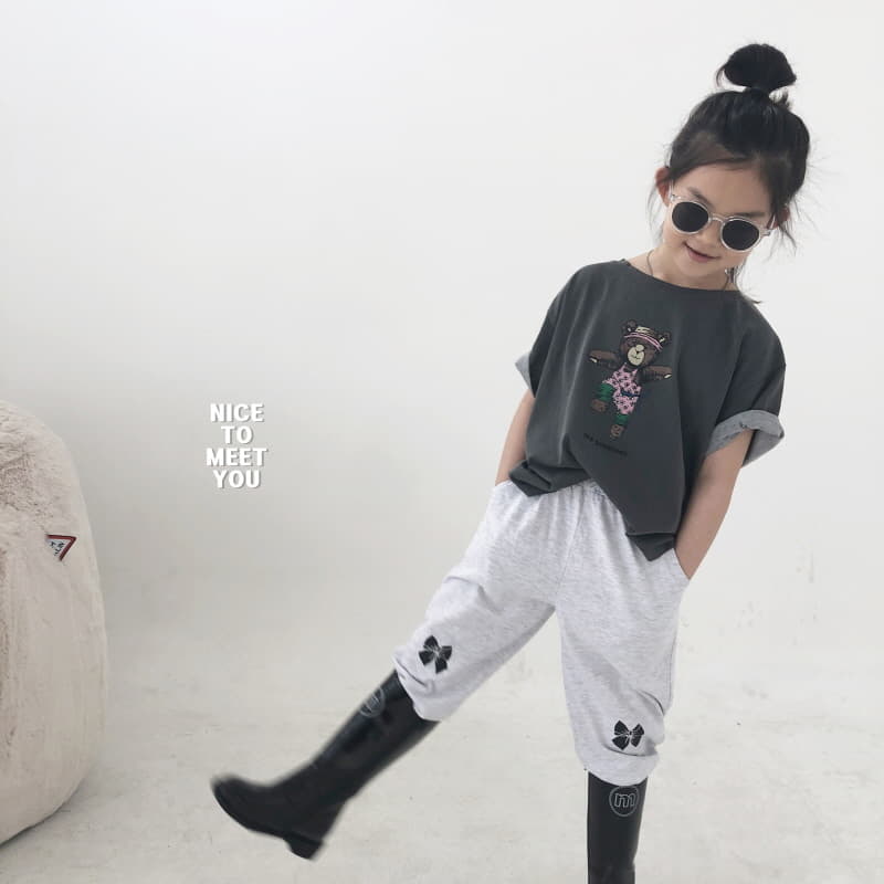 Nice To Meet You - Korean Children Fashion - #kidsstore - Exercise Bear Tee - 3