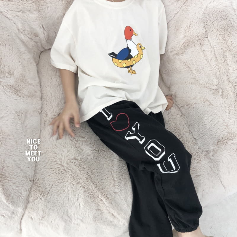 Nice To Meet You - Korean Children Fashion - #stylishchildhood - I U Pants - 5
