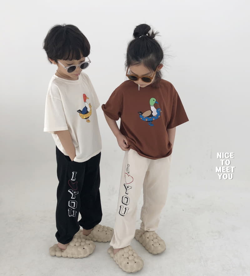 Nice To Meet You - Korean Children Fashion - #toddlerclothing - Duck Tee - 5