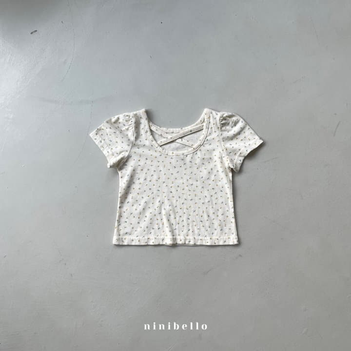 Ninibello - Korean Children Fashion - #designkidswear - Flower Puff Tee - 8