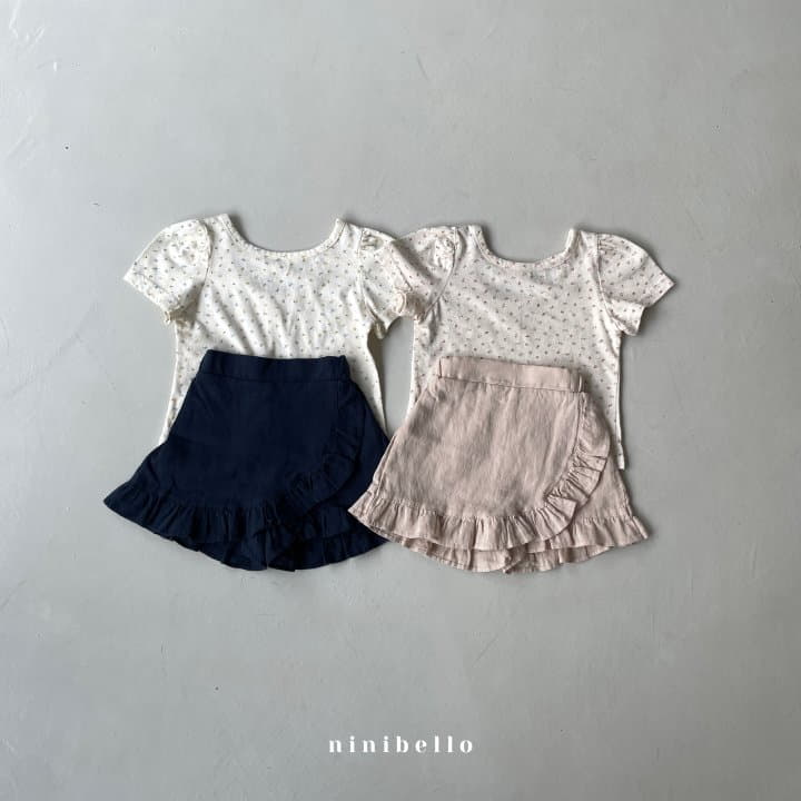 Ninibello - Korean Children Fashion - #kidsshorts - Flower Puff Tee - 11