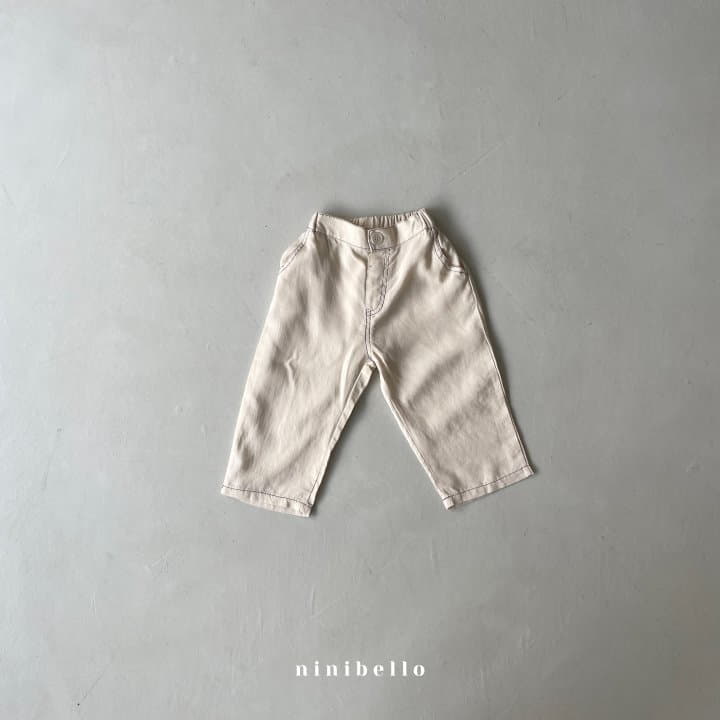 Ninibello - Korean Children Fashion - #kidsshorts - Linen Stitch Pants - 8