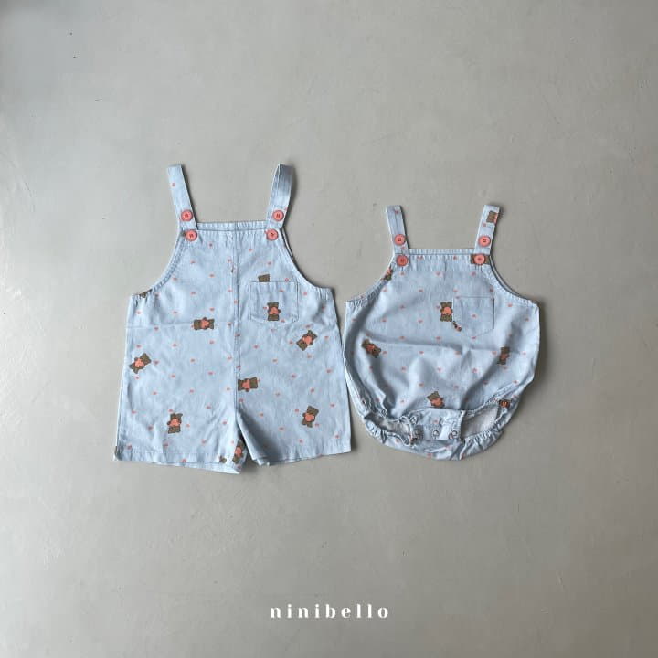 Ninibello - Korean Children Fashion - #prettylittlegirls - Love It Dungarees Pants - 7