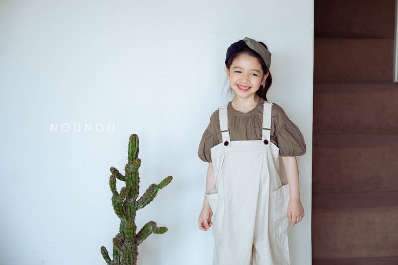 Nounou - Korean Children Fashion - #Kfashion4kids - Bread Dungarees Pants