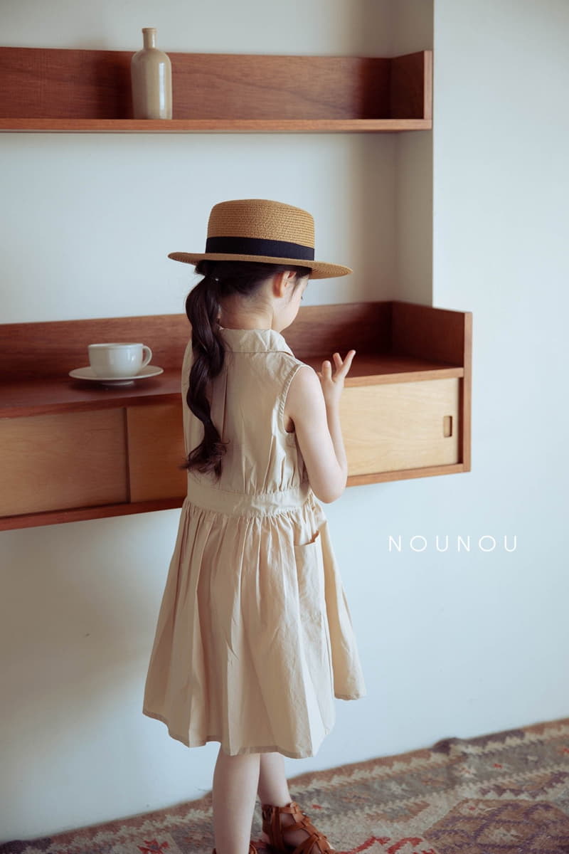 Nounou - Korean Children Fashion - #childofig - Cream One-piece - 5