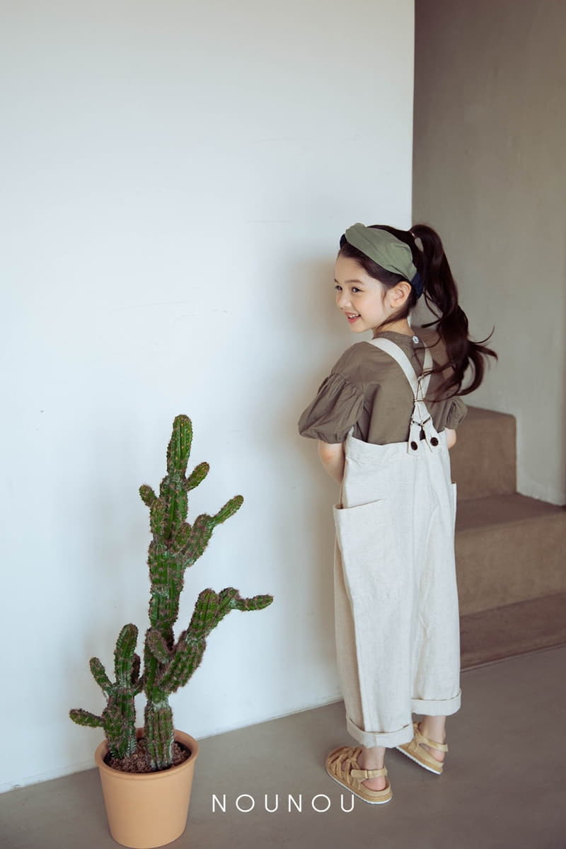 Nounou - Korean Children Fashion - #designkidswear - Bread Dungarees Pants - 11