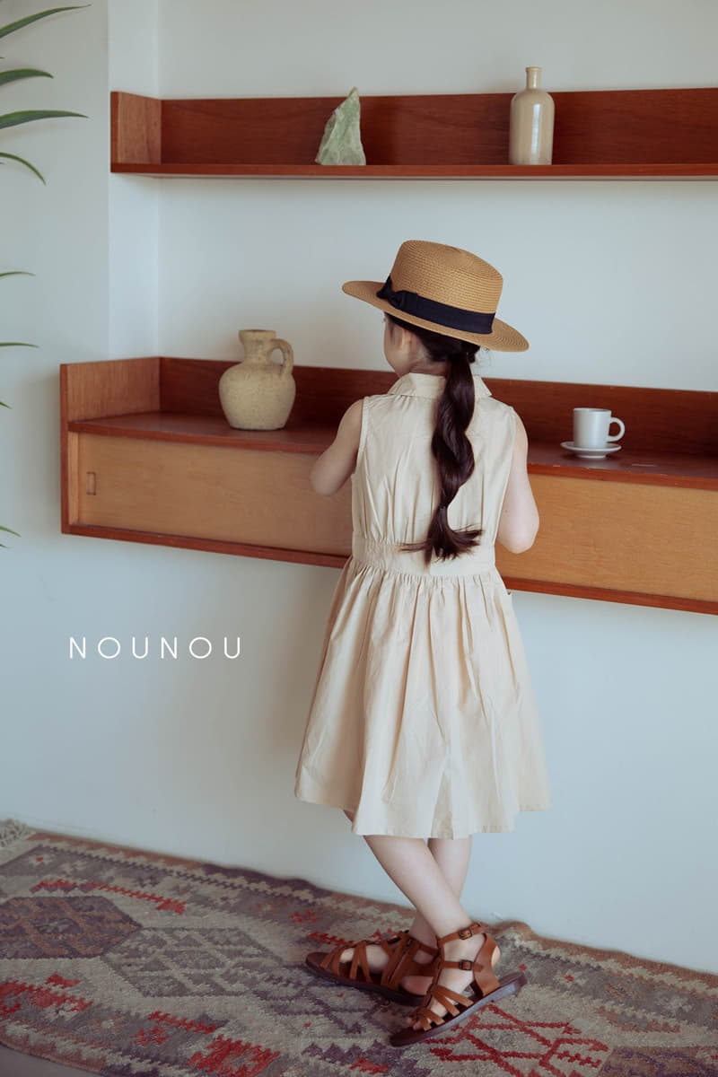 Nounou - Korean Children Fashion - #designkidswear - Cream One-piece - 7