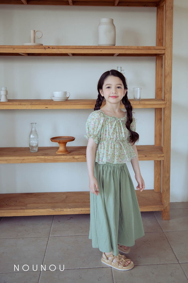 Nounou - Korean Children Fashion - #kidsshorts - Ribbon Blouse - 9