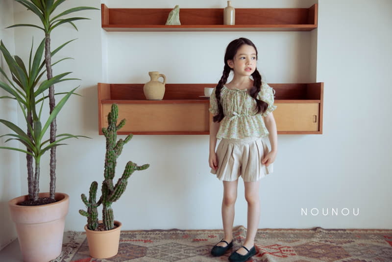 Nounou - Korean Children Fashion - #kidsshorts - Wrinkle Skirt Pants - 2