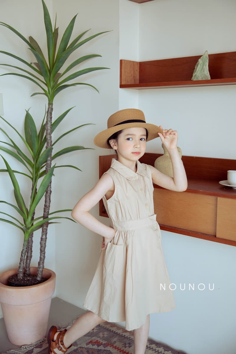 Nounou - Korean Children Fashion - #kidzfashiontrend - Cream One-piece - 12