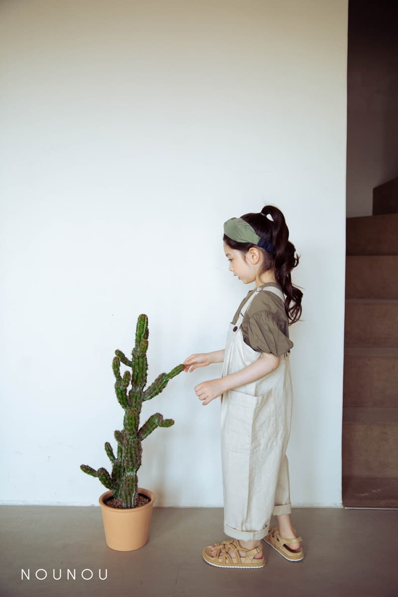 Nounou - Korean Children Fashion - #littlefashionista - Bread Dungarees Pants - 2