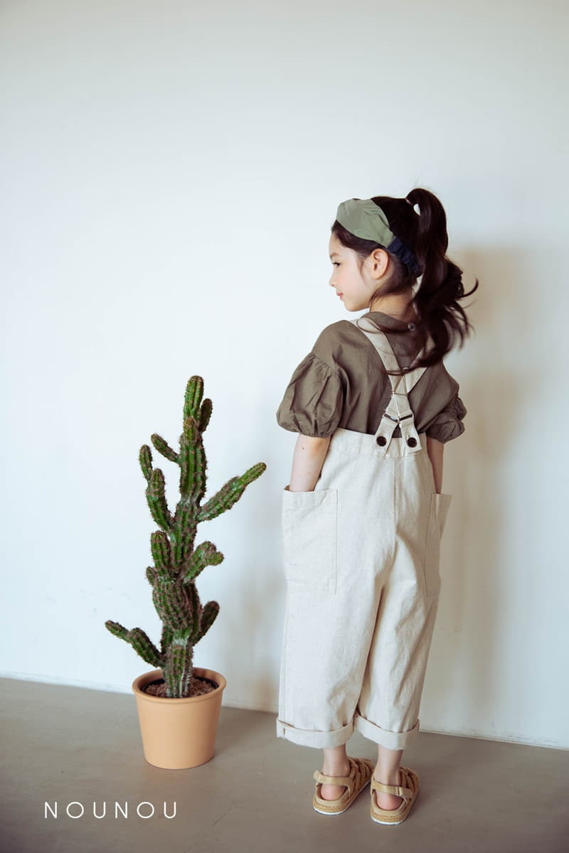 Nounou - Korean Children Fashion - #magicofchildhood - Bread Dungarees Pants - 4