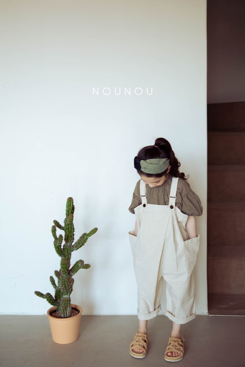 Nounou - Korean Children Fashion - #todddlerfashion - Bread Dungarees Pants - 6