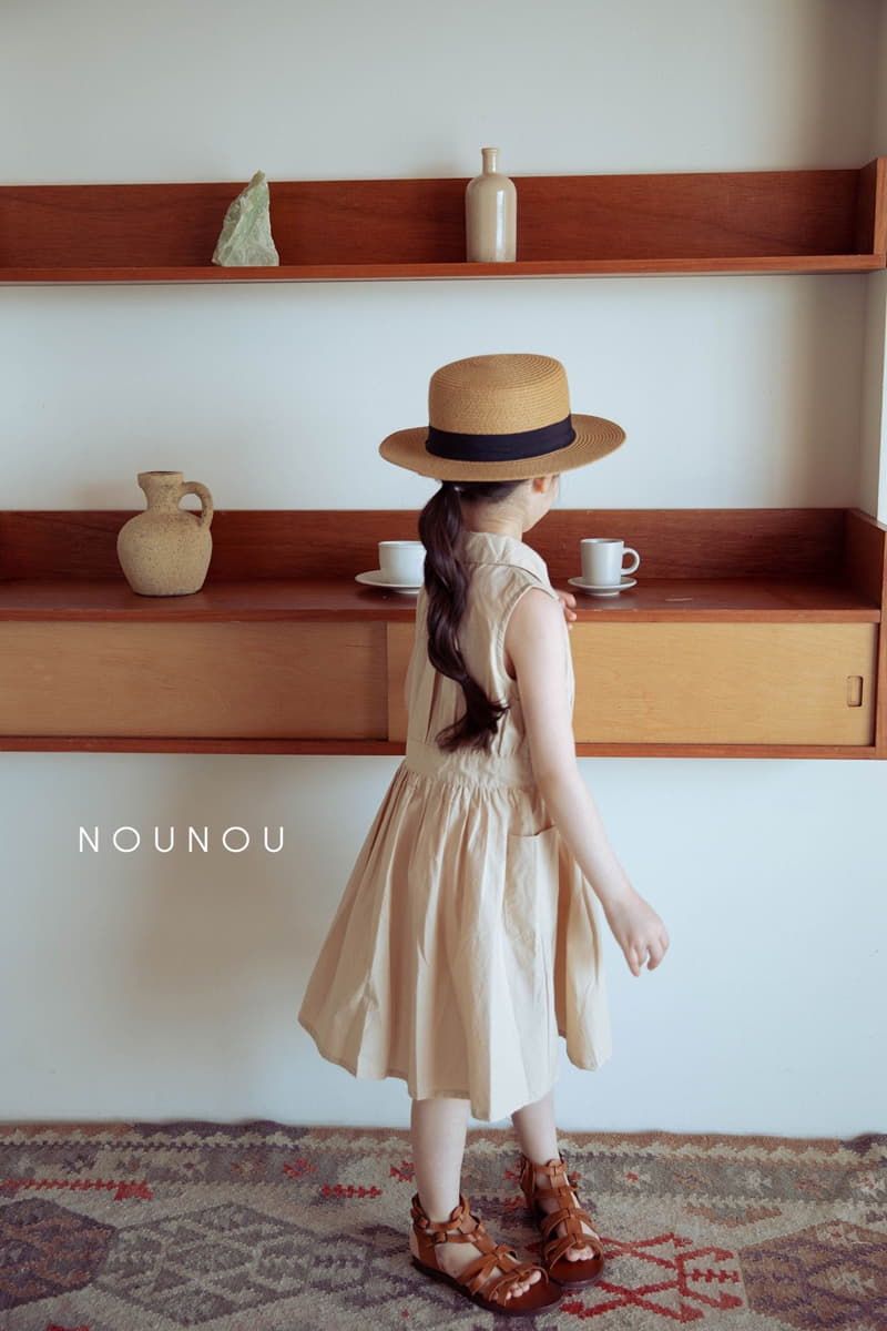 Nounou - Korean Children Fashion - #todddlerfashion - Cream One-piece - 2