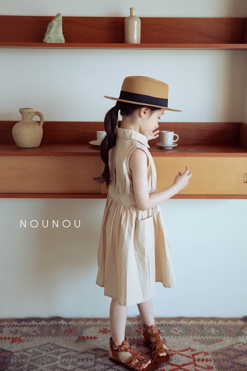Nounou - Korean Children Fashion - #toddlerclothing - Cream One-piece - 3
