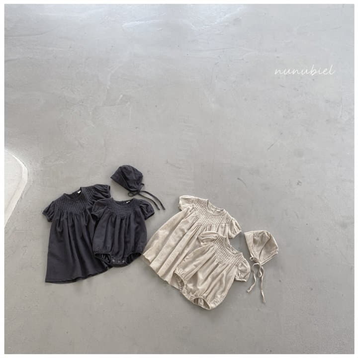 Nunubiel - Korean Baby Fashion - #babyboutique - V Pin Turk Bodysuit with Bonnet - 3