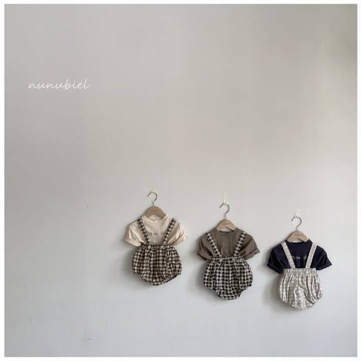 Nunubiel - Korean Baby Fashion - #babyootd - Check Bodysuit - 7