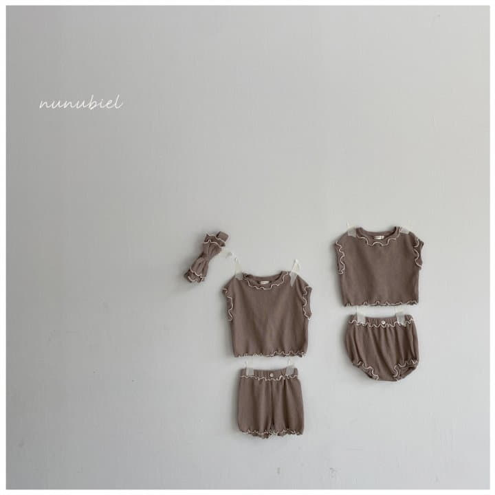 Nunubiel - Korean Baby Fashion - #onlinebabyboutique - Baby Cockscomb Top Bottom Set - 6