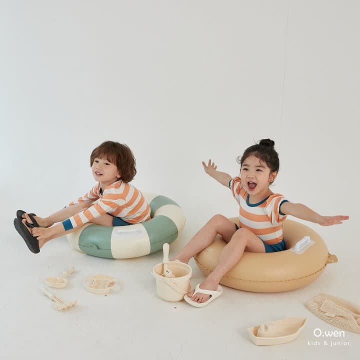 O Wen - Korean Children Fashion - #kidzfashiontrend - Nimo Swim Bodysuit with Skirt Set - 4