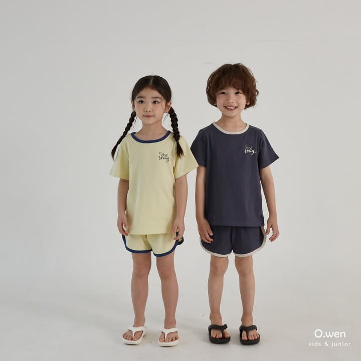 O Wen - Korean Children Fashion - #fashionkids - One Thing 3 Tee Sleeveless Bottom Set