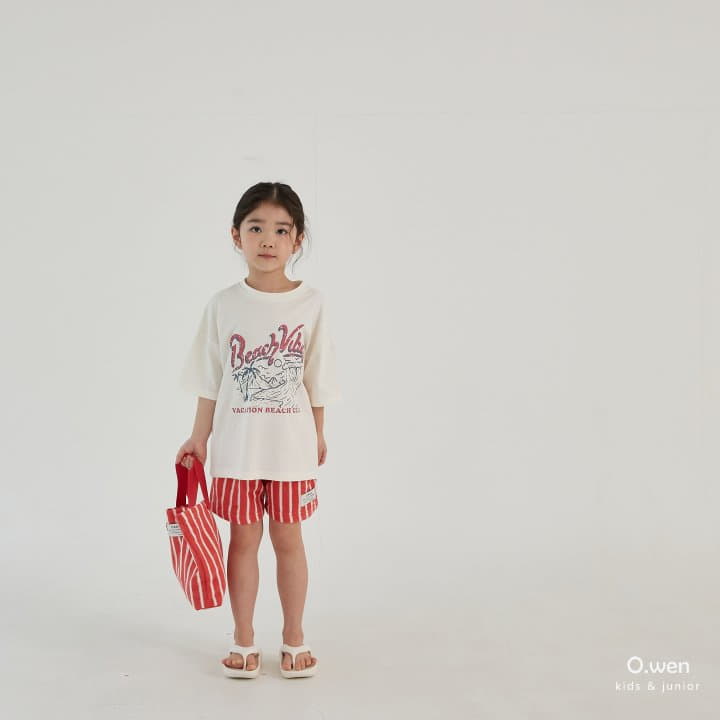 O Wen - Korean Children Fashion - #fashionkids - Terry Beach Shorts - 11