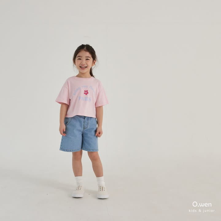 O Wen - Korean Children Fashion - #fashionkids - Flower Crop Tee - 3