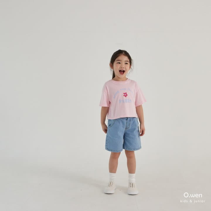 O Wen - Korean Children Fashion - #kidsstore - Flower Crop Tee - 5
