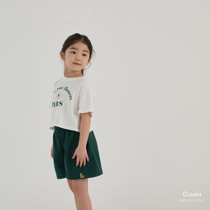 O Wen - Korean Children Fashion - #littlefashionista - Flower Crop Tee - 8