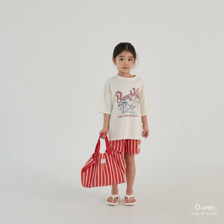 O Wen - Korean Children Fashion - #minifashionista - Terry Beach Shorts - 2