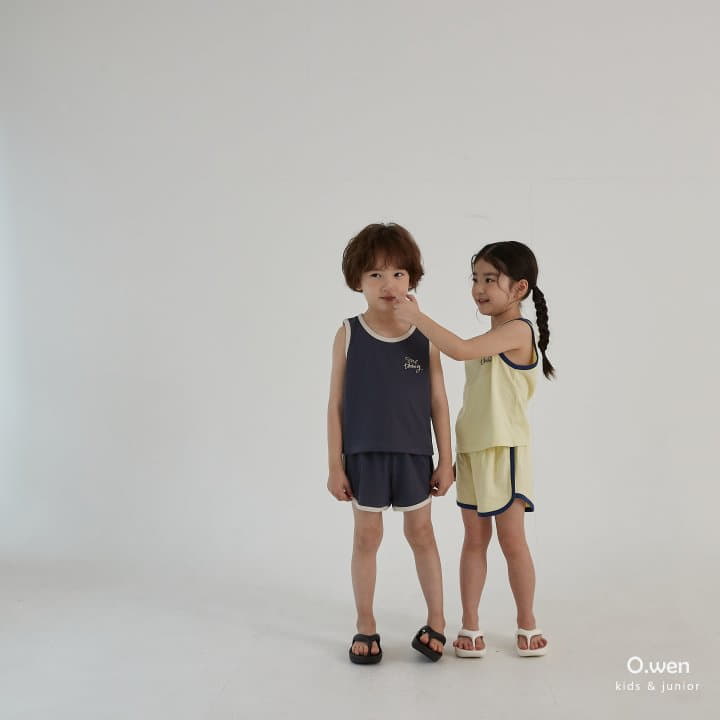 O Wen - Korean Children Fashion - #stylishchildhood - One Thing 3 Tee Sleeveless Bottom Set - 12