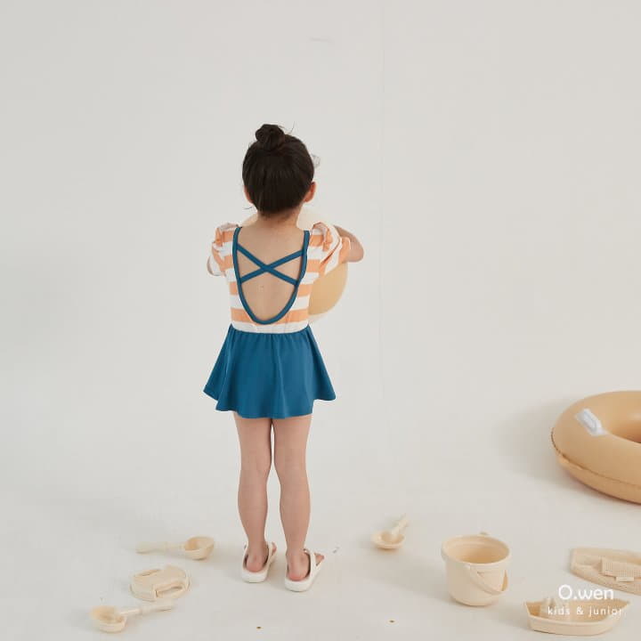 O Wen - Korean Children Fashion - #toddlerclothing - Nimo Swim Bodysuit with Skirt Set - 10