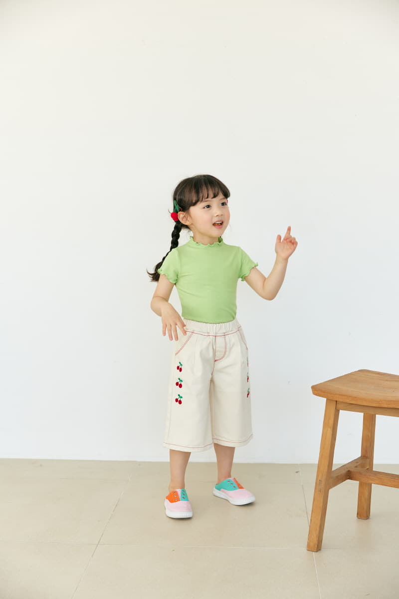 Orange Mom - Korean Children Fashion - #Kfashion4kids - Cherry Tong Pants - 7