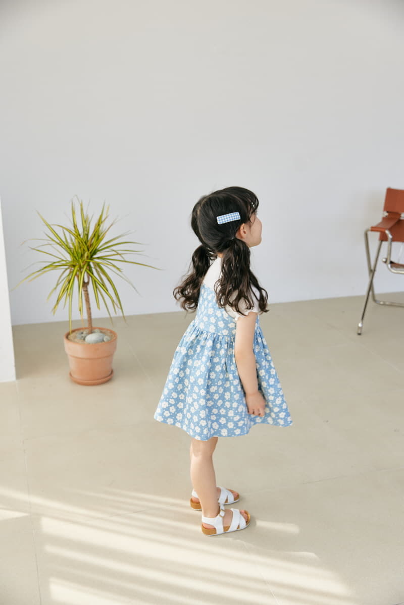 Orange Mom - Korean Children Fashion - #designkidswear - Denom One-piece - 3