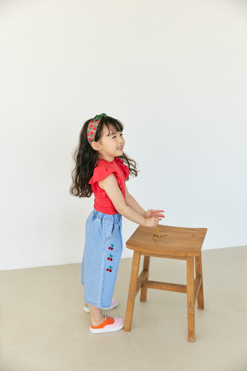 Orange Mom - Korean Children Fashion - #designkidswear - Cherry Tong Pants