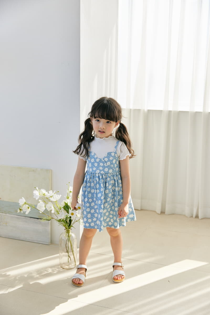 Orange Mom - Korean Children Fashion - #fashionkids - Denom One-piece - 5
