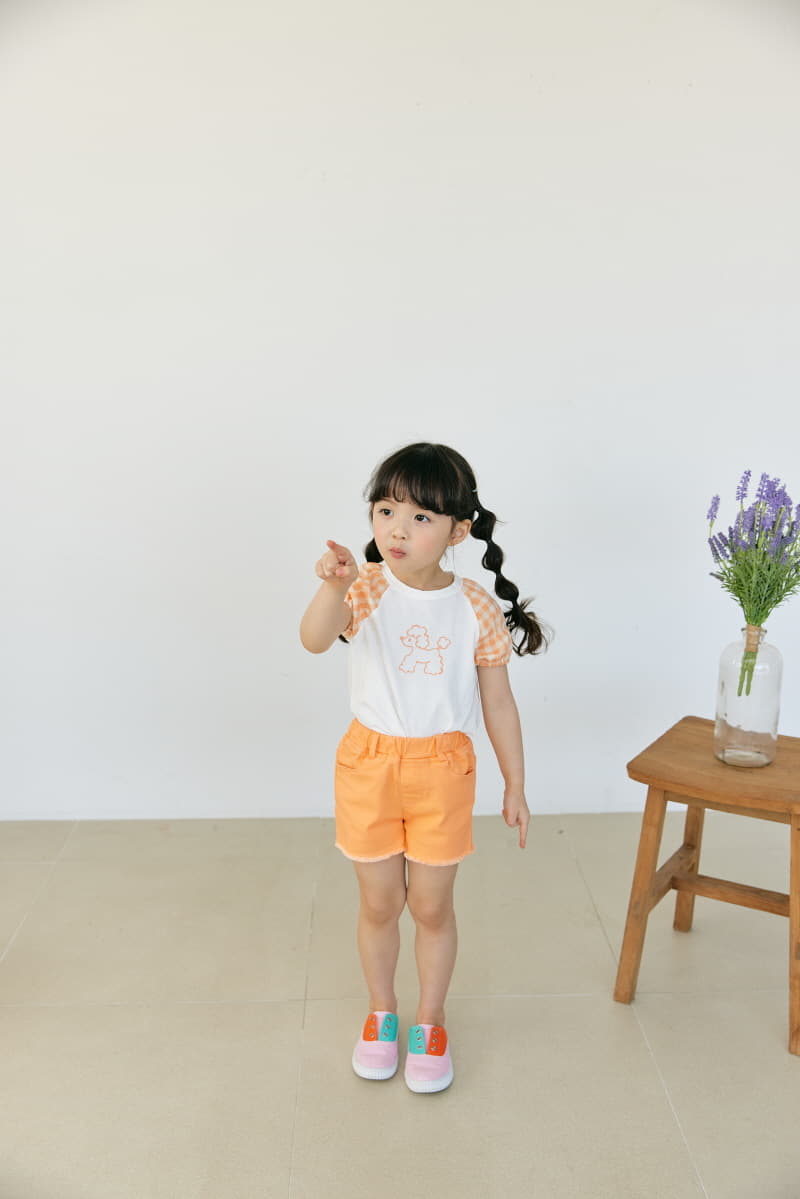 Orange Mom - Korean Children Fashion - #kidsstore - Span Hot Shorts - 11