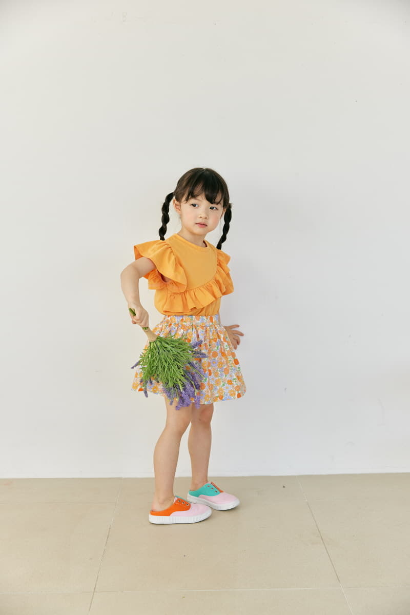 Orange Mom - Korean Children Fashion - #kidzfashiontrend - Unbalance Tee - 6