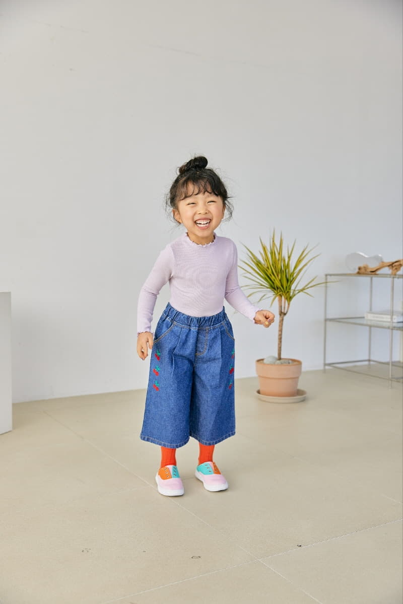 Orange Mom - Korean Children Fashion - #littlefashionista - Cherry Tong Pants - 8