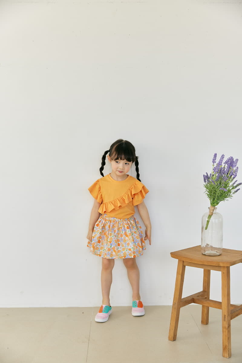 Orange Mom - Korean Children Fashion - #magicofchildhood - Unbalance Tee - 9