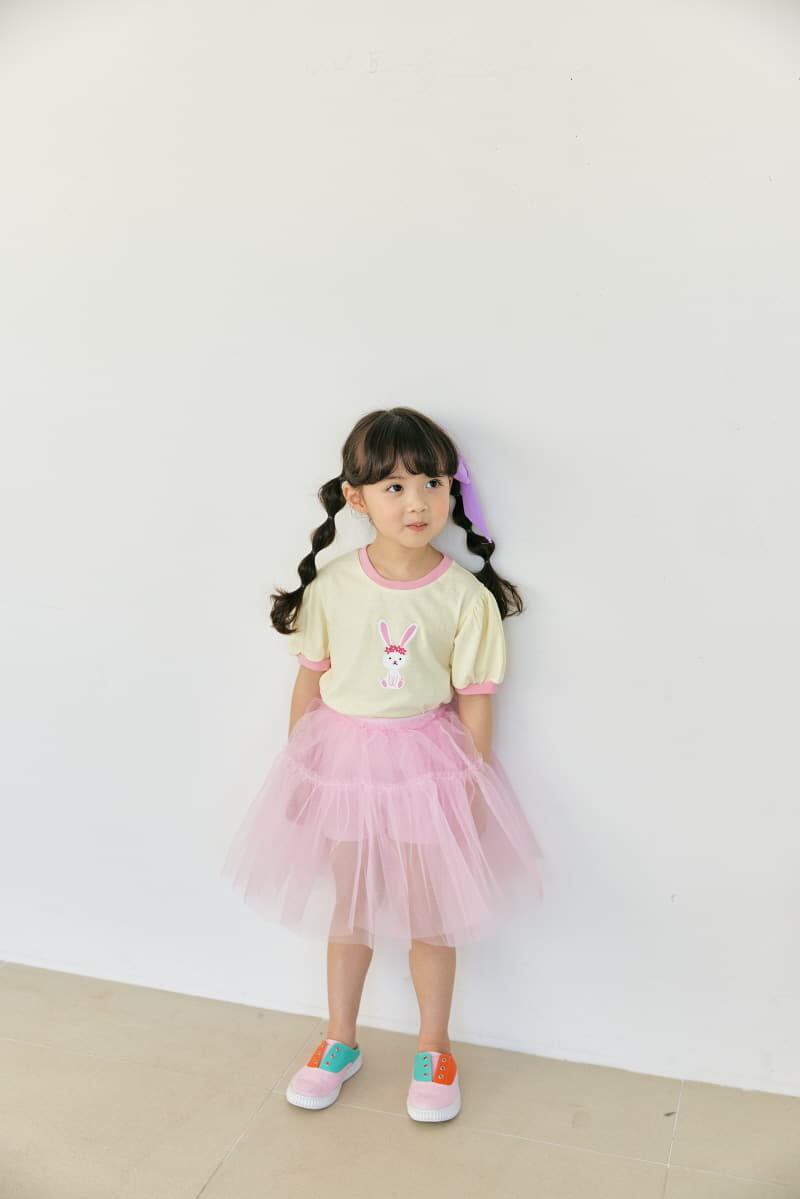 Orange Mom - Korean Children Fashion - #toddlerclothing - Rabbit Tee - 6