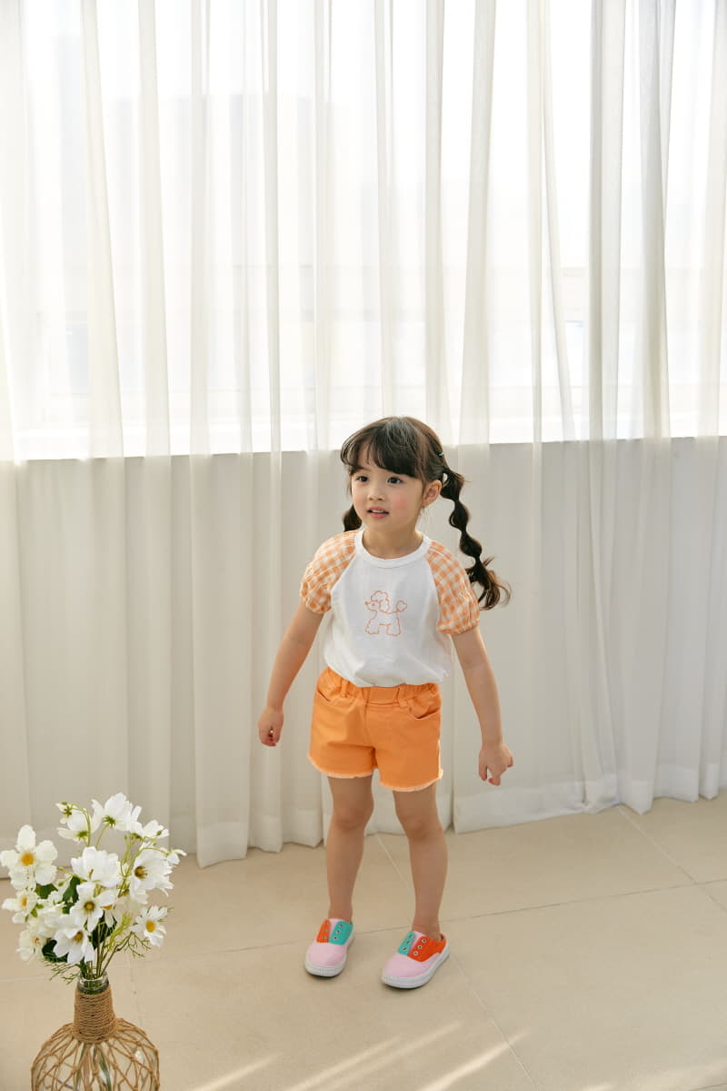 Orange Mom - Korean Children Fashion - #toddlerclothing - Check Color Tee - 2