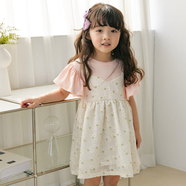 Orange Mom - Korean Children Fashion - #toddlerclothing - Layered One-piece