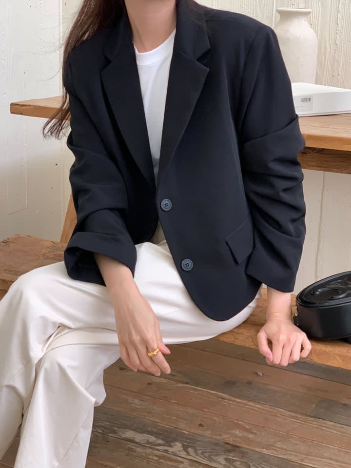 Osense - Korean Women Fashion - #momslook - Classic Crop Jacket - 10